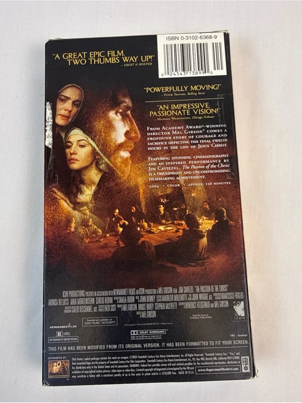The Passion of the Christ Graphic VHS- by Mel Gibson